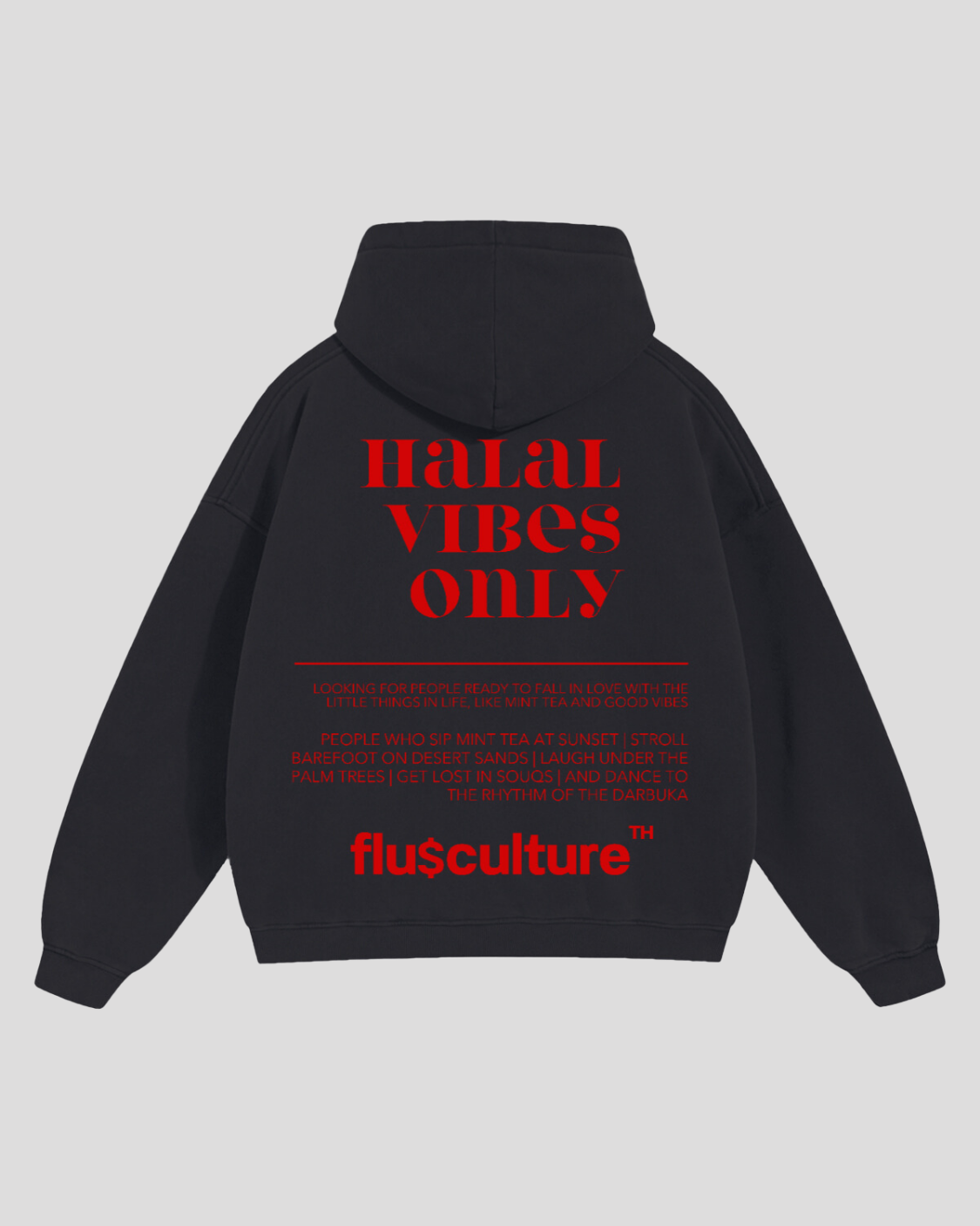 HOODIE HALAL VIBES ONLY