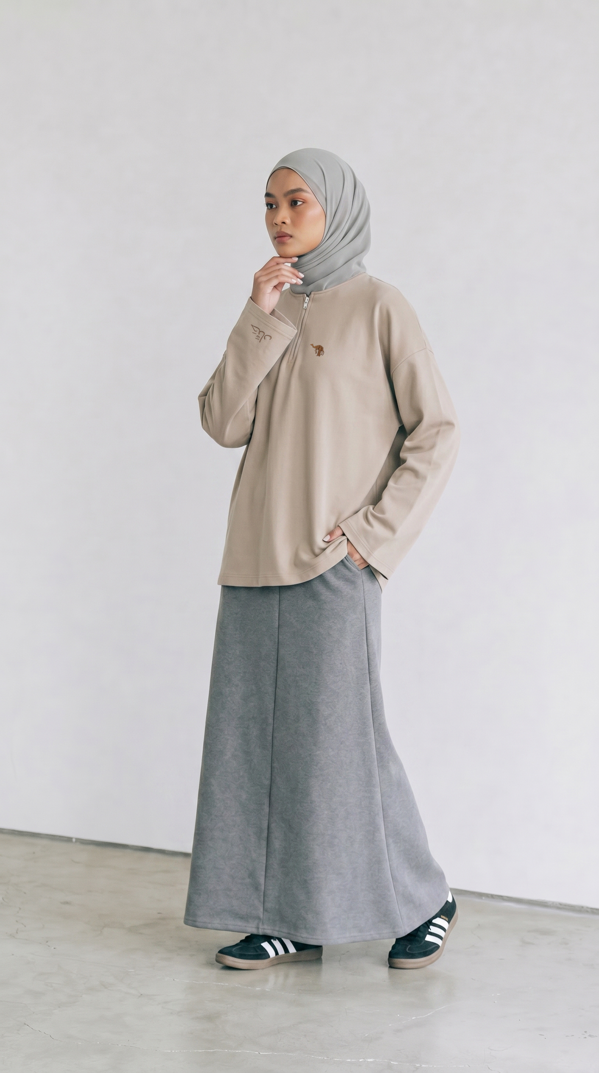 BLUSA OVERSIZED BEIGE