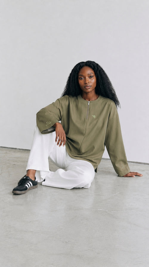 BLUSA OVERSIZED VERDE